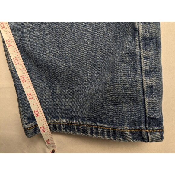 Levis Jeans Mens 36x30 Blue 505 Regular Fit Medium Wash Denim - Picture 5 of 11